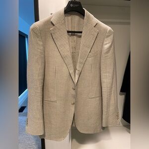 Gently Used Sand Houndstooth Ferla Blazer by Suitsupply (40R)